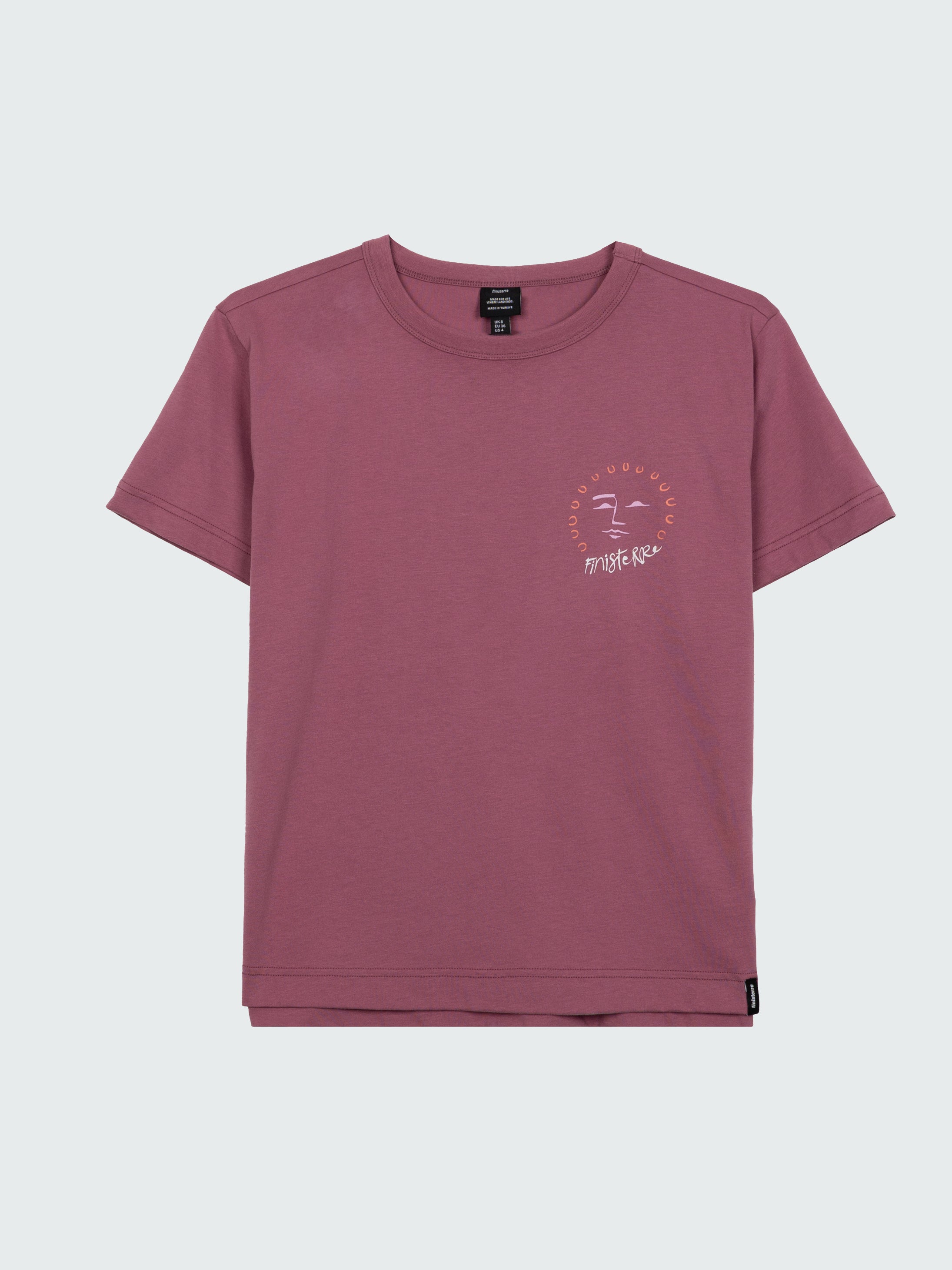 Women s Organic Cotton T Shirt In Pink Ocean Tales Finisterre women-s-organic-cotton-t-shirt-in-pink-ocean-tales-finisterre