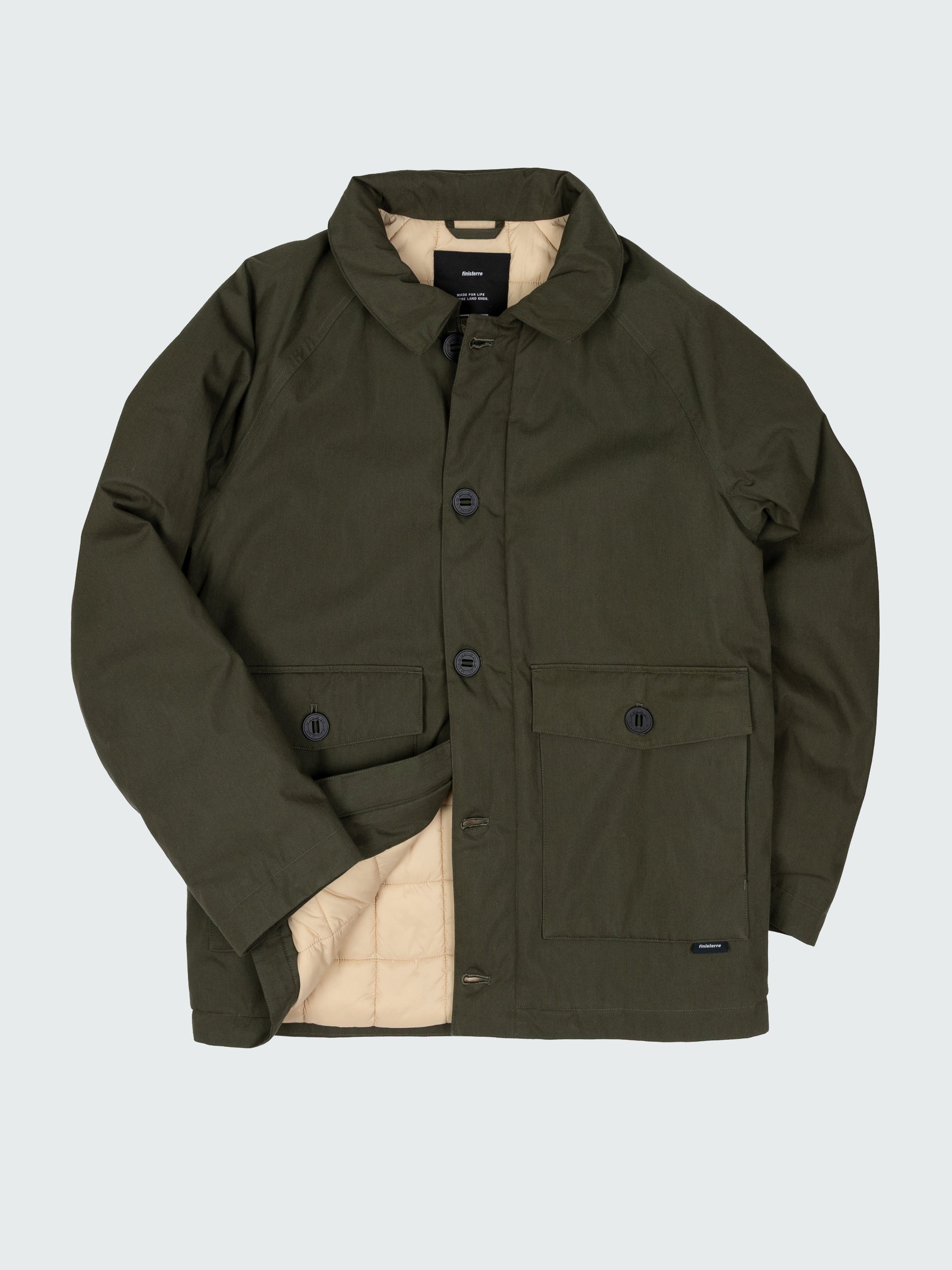 INSULATED SHIRT JACKET WASHED FOREST