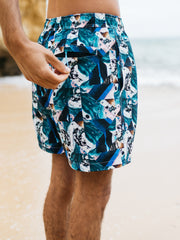 Men's Atlas Print Swim Shorts