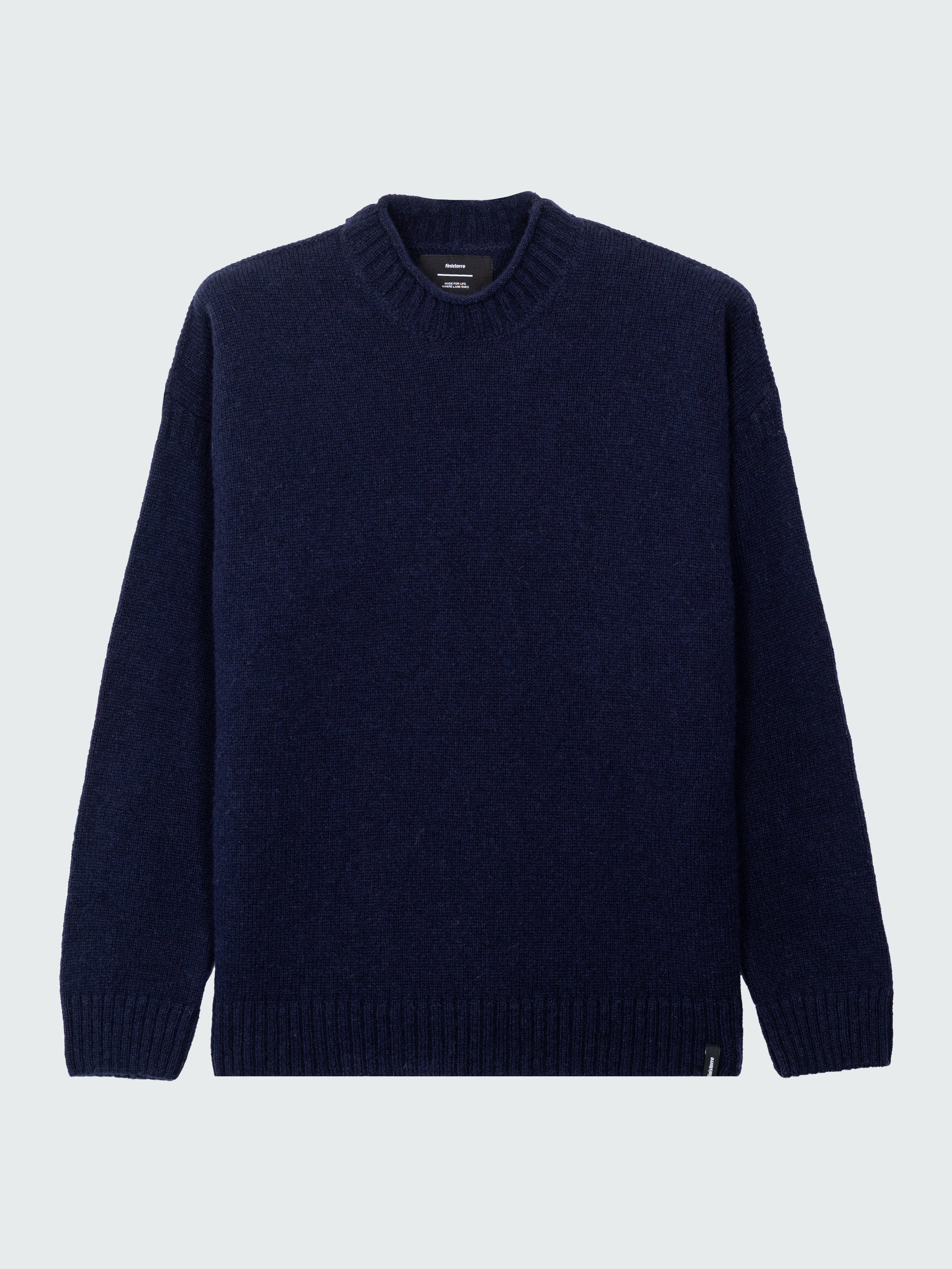 Men's Wool Jumper in Olive - Tolcarne Gansey | Finisterre