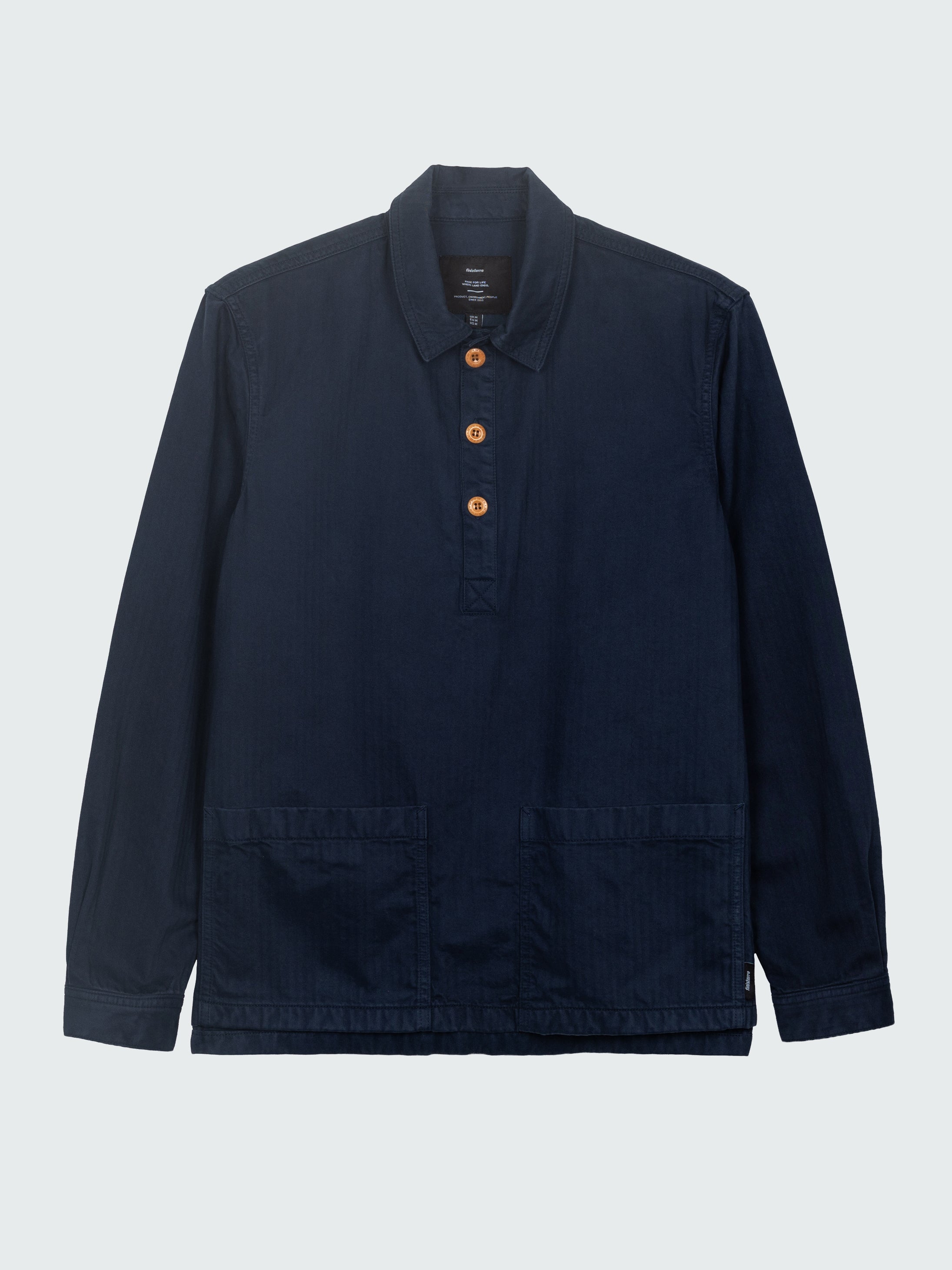Men's Organic Cotton Smock in Navy - Tonkin Work Smock | Finisterre