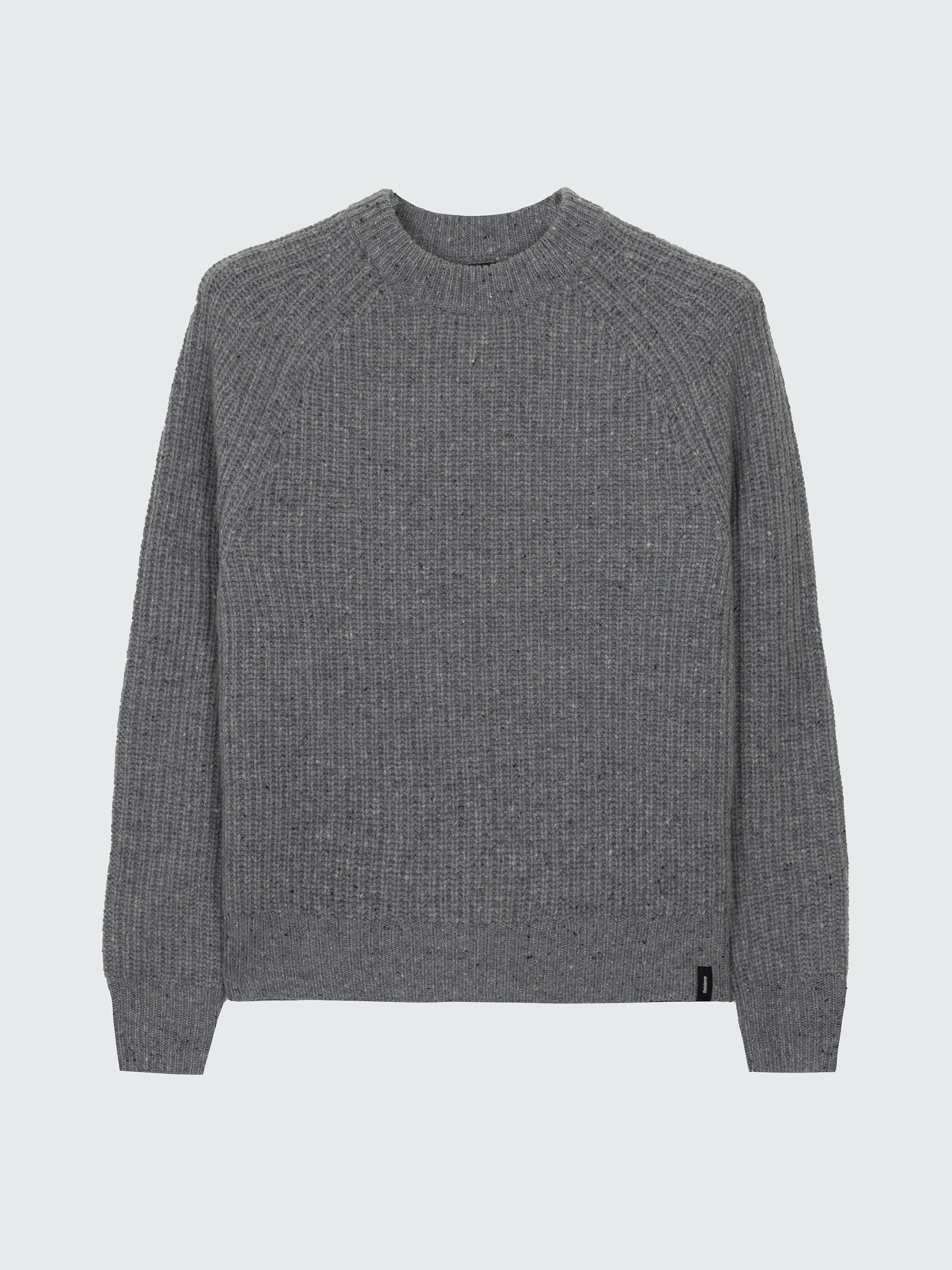 Women's Fisherman Wool Knit Jumper (Grey) | Finisterre Women's Fisherman Wool Knit Jumper (Grey) | Finisterre