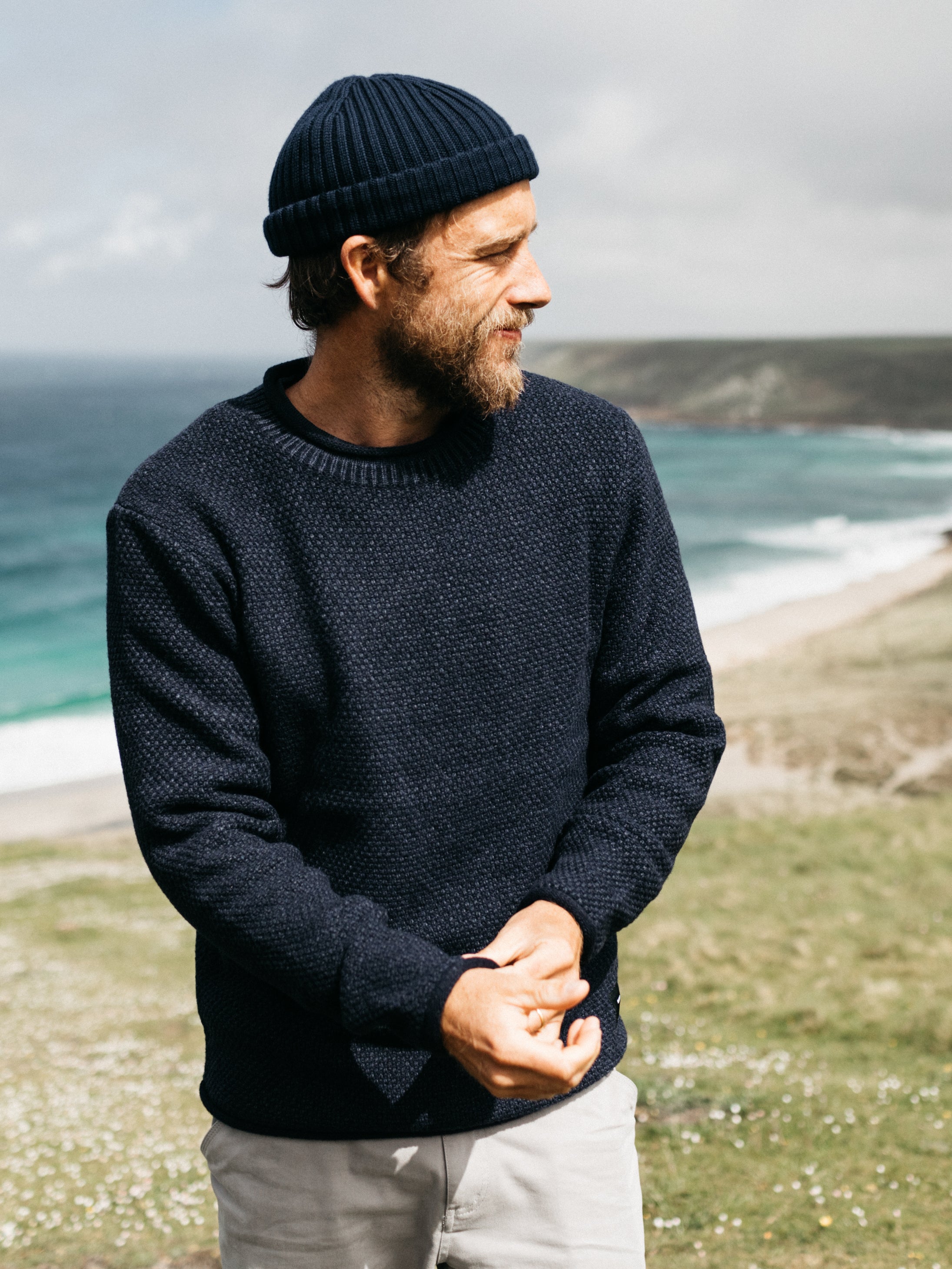 Men's Barents Jumper in Indigo | Finisterre