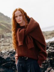 Women's Amy Powney + Finisterre Fisherman Rib Crew Neck Jumper