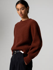 Women's Amy Powney + Finisterre Fisherman Rib Crew Neck Jumper