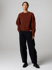 Women's Amy Powney + Finisterre Fisherman Rib Crew Neck Jumper