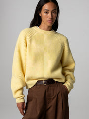 Women's Amy Powney + Finisterre Fisherman Rib Crew Neck Sweater