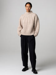 Amy Powney + Finisterre Women's Aran Knit Sweater