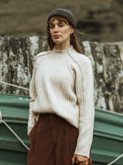 Women's Breakwater High Neck Ribbed Sweater