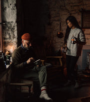 Todd and Steph in a Bothy