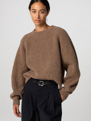 Women's Amy Powney + Finisterre Fisherman Rib Crew Neck Jumper