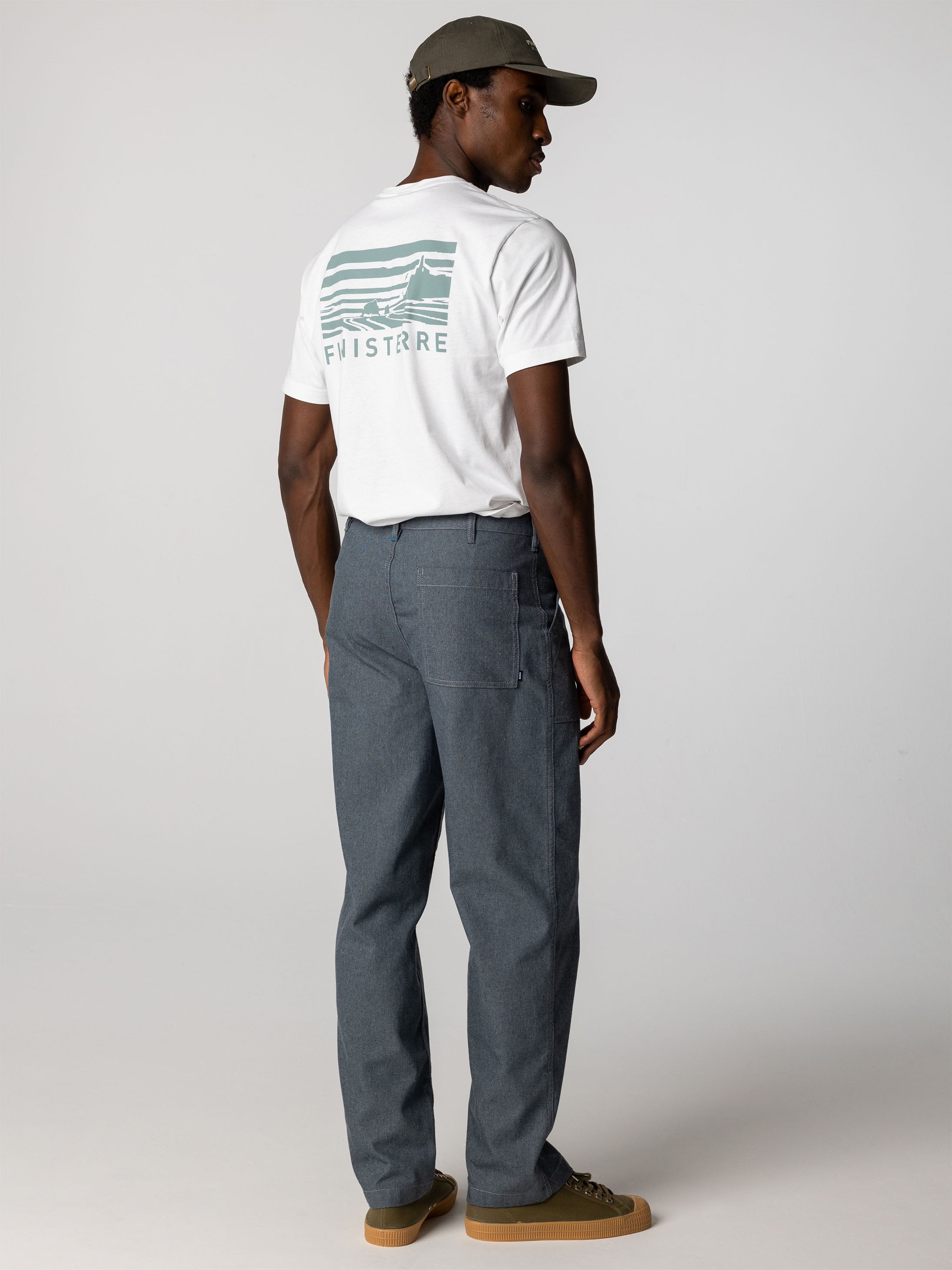 Men's Recycled Denim Trouser in Indigo Grey - Resurge | Finisterre