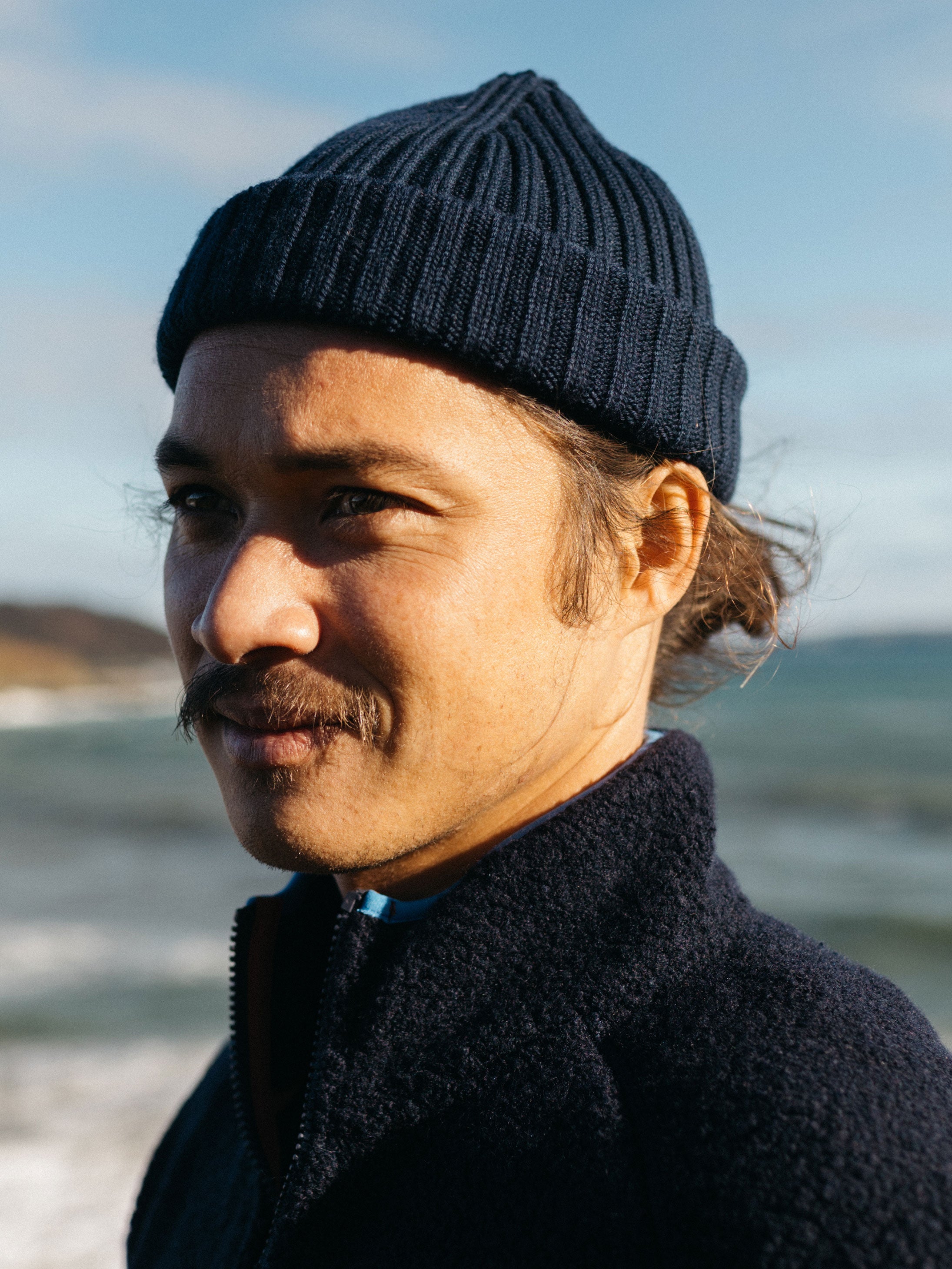 Fisherman Beanie in Navy | Finisterre - One Size / Navy