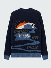 Thrills Not Spills Activist Crew Knit Jumper