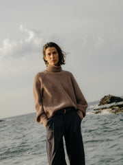 Amy Powney + Finisterre Women's Fisherman Rib Roll Neck Jumper