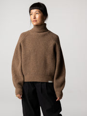 Amy Powney + Finisterre Women's Fisherman Rib Roll Neck Jumper
