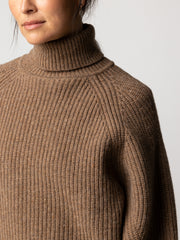 Amy Powney + Finisterre Women's Fisherman Rib Roll Neck Jumper
