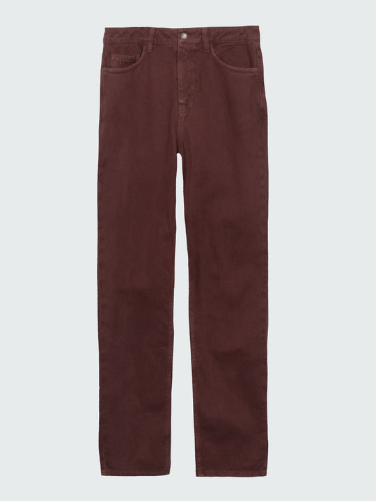 Men's Twill Jean in Black Cherry Breaker Finisterre