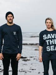 Save The Sea Long Sleeve Pocket T-Shirt