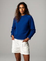 Anvon Damenstrickpullover mit Rundhalsausschnitt
