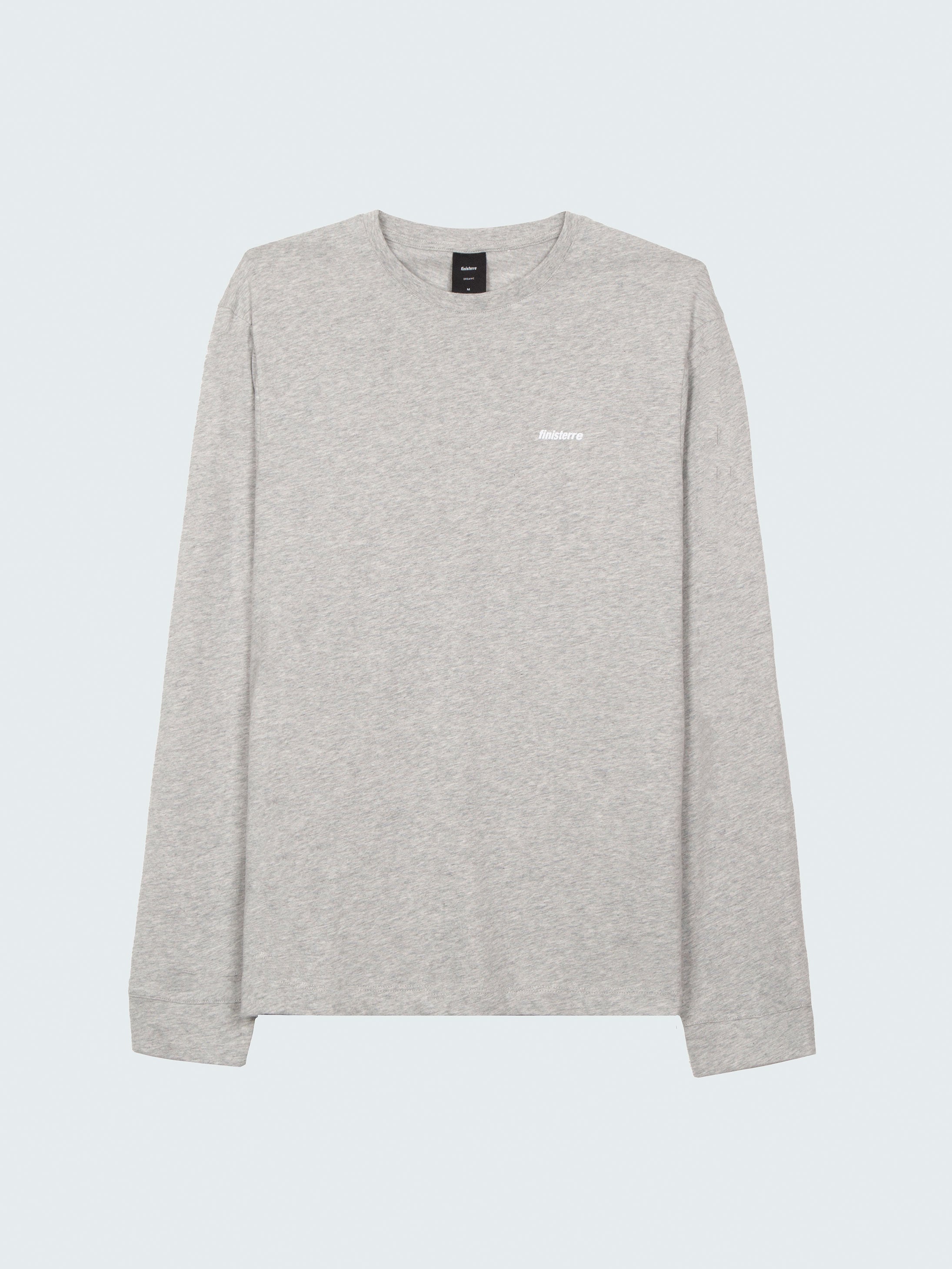 Men's Harlyn Logo Long Sleeve T-Shirt in Grey Marl | Finisterre