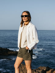 Women's Beau Canvas Zip Up Jacket