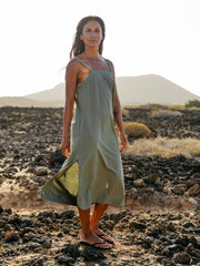 Damen Morva Cami Midikleid