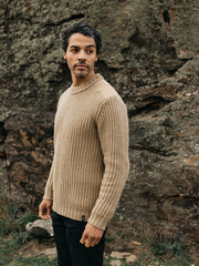 Men's Needus Patched Crew Knit Sweater