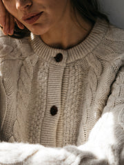 Women's Ennis Cable Knit Cardigan