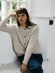 Women's Ennis Cable Knit Cardigan