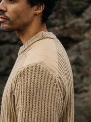 Men's Needus Patched Crew Knit Sweater