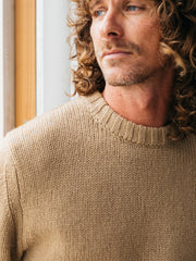 Men's Sole Tipped Crew Knit Sweater