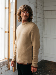 Men's Sole Tipped Crew Knit Sweater