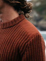 Men's Needus Patched Crew Knit Jumper