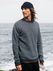 Men's Selfost Nordic Patterned Crew Jumper