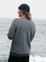 Men's Selfost Nordic Patterned Crew Jumper