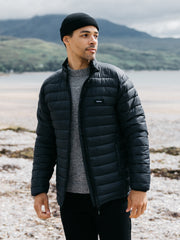 Men s Recycled Insulated Jacket in Black Nimbus Finisterre