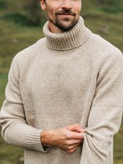 Men's Fishermans Roll Neck Knit Jumper