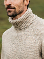 Men's Fishermans Roll Neck Knit Jumper