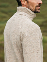 Men's Fishermans Roll Neck Knit Jumper