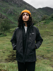 Women s Stormbird Waterproof Jacket in Black Finisterre