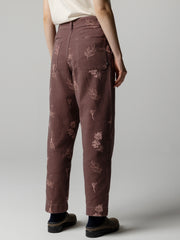 Women's Floral Marine Yarrel Printed Trouser