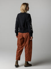 Women's Floral Marine Jumper