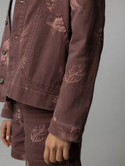 Women's Floral Marine Yarrel Printed Jacket