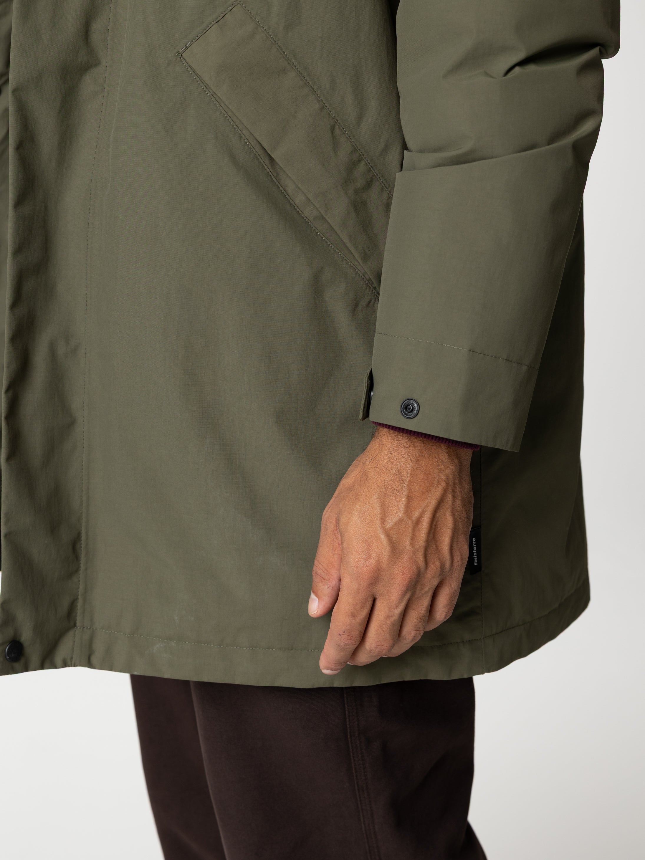 Men's Recycled Waterproof Parka in Olive - Solway | Finisterre