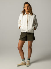 Women's Beau Canvas Zip Up Jacket