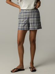 Women's Melza Checked Short