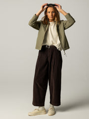 Women's Beau Canvas Zip Up Jacket