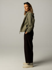 Women's Beau Canvas Zip Up Jacket