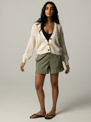 Women's Pol Open Stitch Cardigan